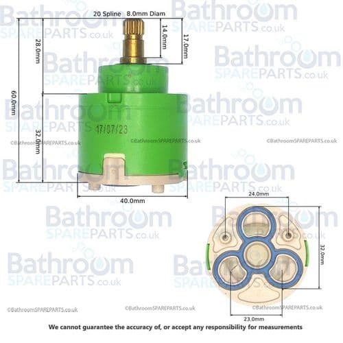 Ideal Standard L6919AA Diverter Cartridge A861265NU