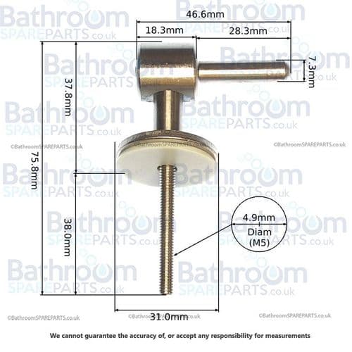 Ideal Standard New Style White Range Seat Hinges - Post Nov 08 EV28467