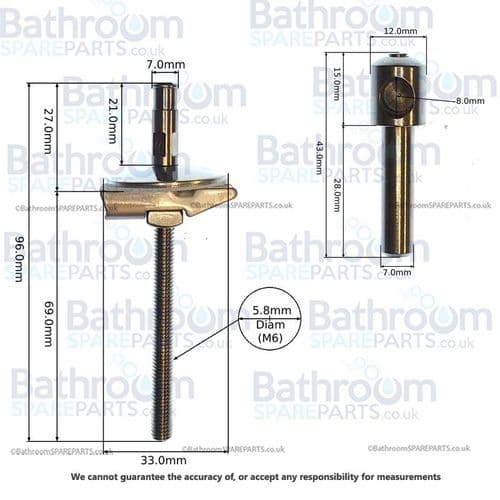 Ideal Standard Playa Normal Close Seat Hinge J4665BJ