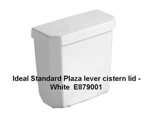 Ideal Standard Plaza lever cistern lid - White  E879001