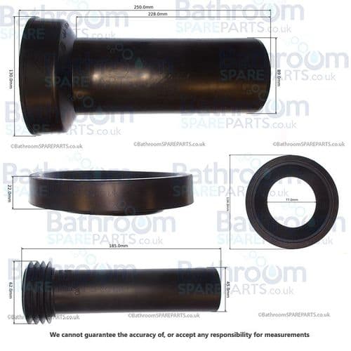 Ideal Standard Prosys Connection Pipes Ø90 & Ø45 Pack RV23667