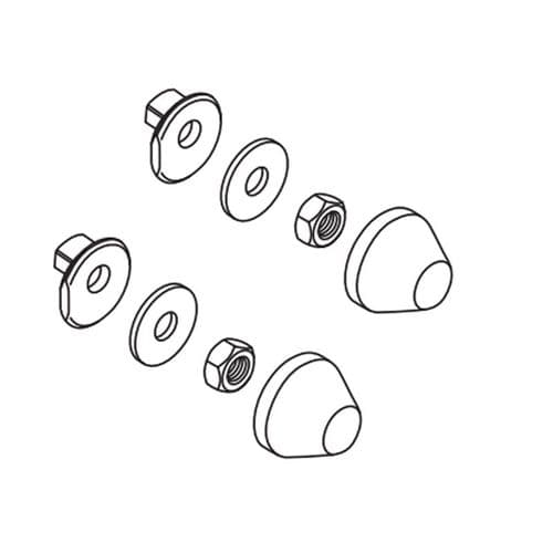 Ideal Standard Prosys WC Fixings Protective Caps White R0201AC