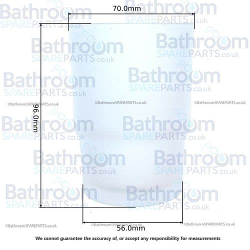 Ideal Standard Replacement IOM Glass Tumbler Frosted  A963285NU
