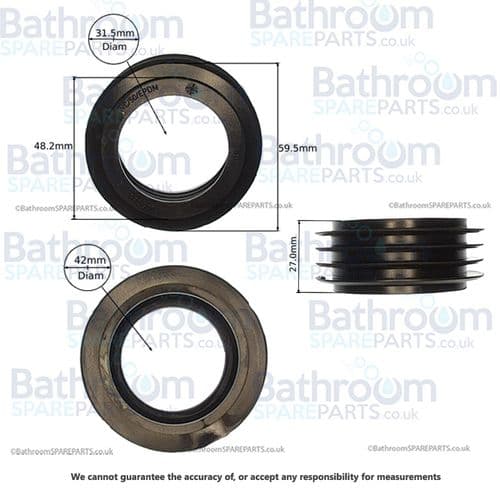 Ideal Standard Rubber Seal WC Connection 45 Diaphragm EV10567