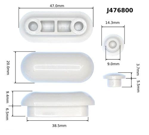 Ideal Standard Soft Mood Seat Buffers New Style White J476800
