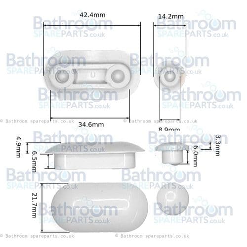 Ideal Standard Soft Mood Seat Buffers White J476800-OLD
