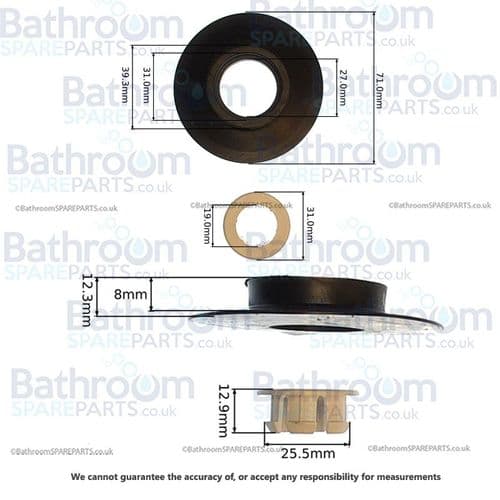 Ideal Standard Studio Flushvalve Spares - Seal And Seal Clip SV01967