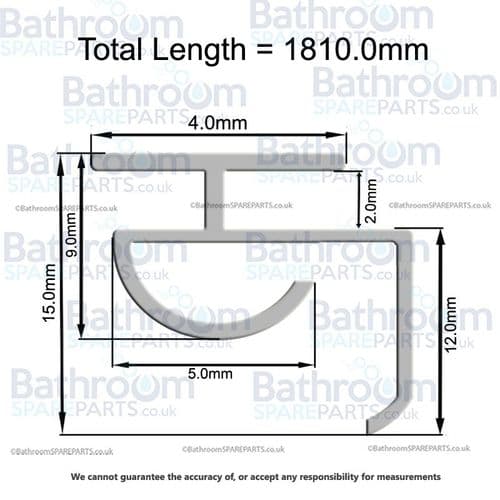 Ideal Standard Synergy Pivot DoorOpen Side Seal LV81867