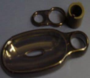 Ideal Standard Trevi Smoked soap dish and hose retaining ring L960196NU