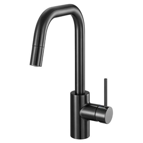 IKEA Almaren Black Kitchen Mixer Tap with Pull Out Spray 406.082.80