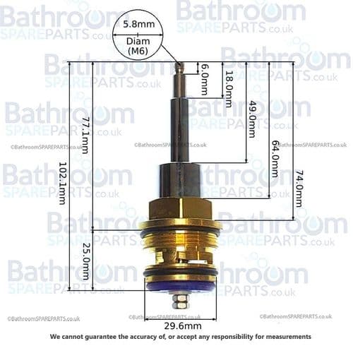 Jaquar Allied Diverter Cartridge ZSL-CHR-026
