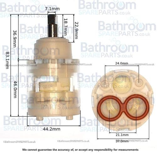Jaquar Allied Int. Cartridge Of High Flow Divertor ZCS-CHR-013