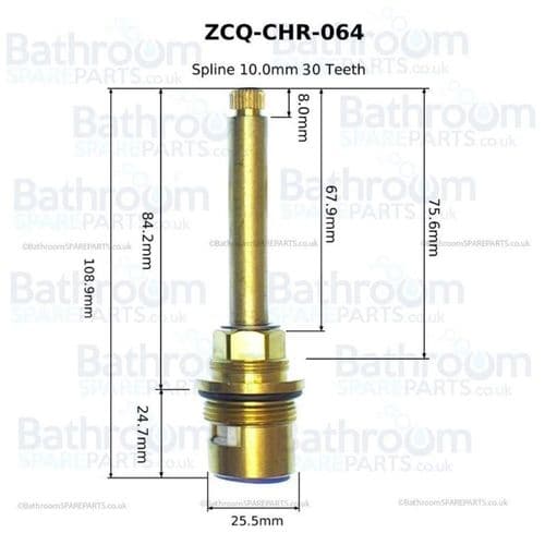 Jaquar Anti-Clockwise Close Cartridge ZCQ-CHR-064H