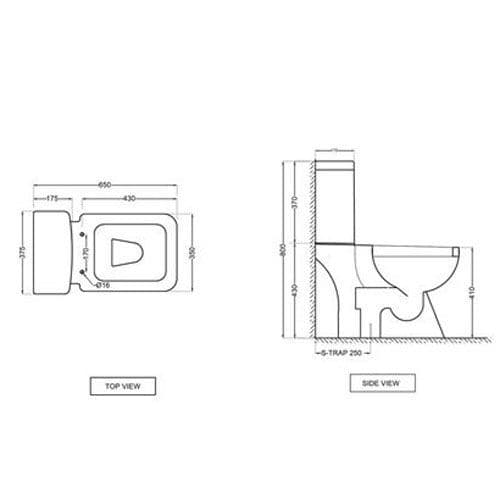 Jaquar Aria Couple Closet - WC (Import) ARS-WHT-39201 Spare Parts