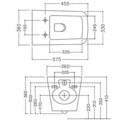 Jaquar Aria Wall hung-WC Pan ARS-WHT-39951 Spare Parts
