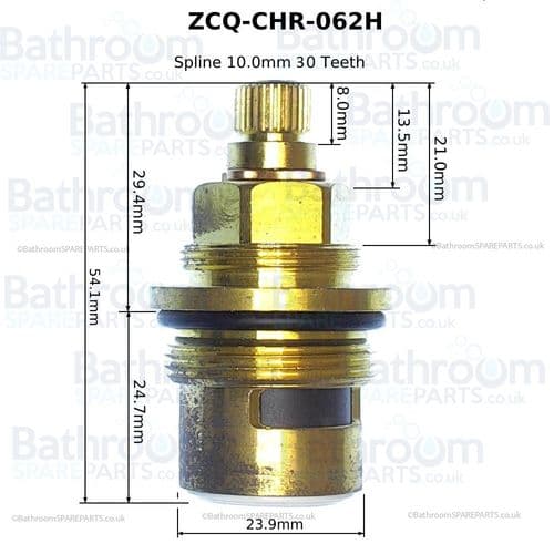 Jaquar Florentine  Clockwise Close Valve ZCQ-CHR-062H