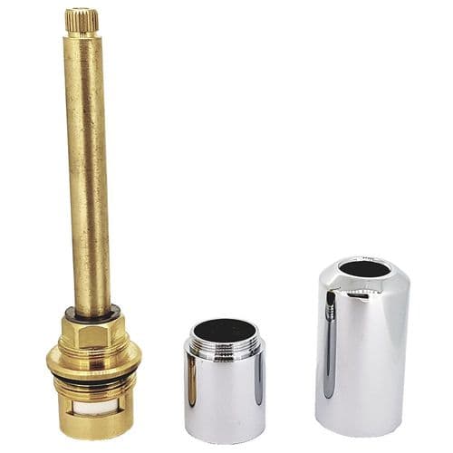 Jaquar Fonte Replacement Clockwise Close Valve With Chrome Shroud ZCQ-CHR-002A