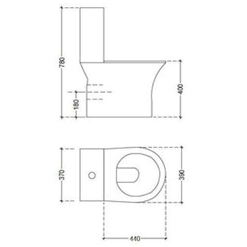 Jaquar Queens Couple Closet WC Pan QNS-WHT-7201 Spare Parts
