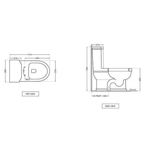Jaquar Queens Single Piece-WC QNS-WHT-7851S Spare Parts