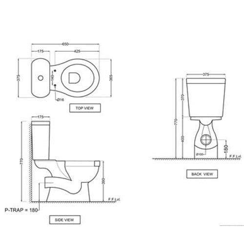 Jaquar Solo Couple closet Bowl-WC (Impact) SLS-WHT-6201 Spare Parts