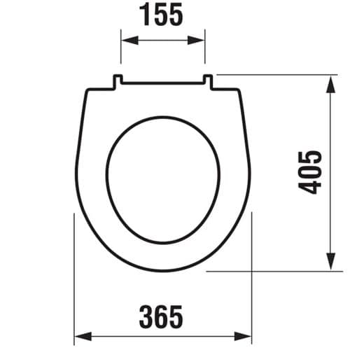 Jika Lyra Plus Standard Close Quick Release Toilet Seat & Cover White H8903840000631