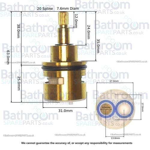 Just Taps Diverter Cartridge 52819DIVTCART
