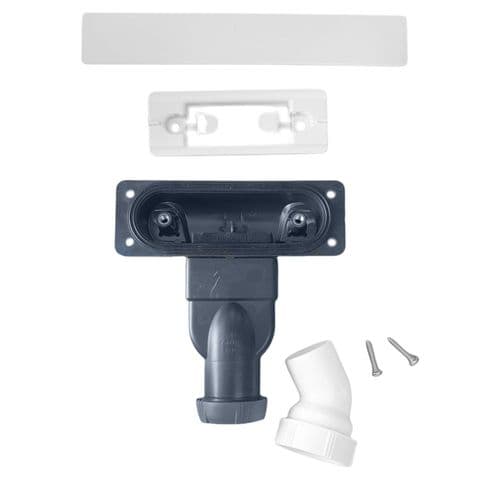 Just Trays EVOLVED Shower Waste, Matt White EWM100