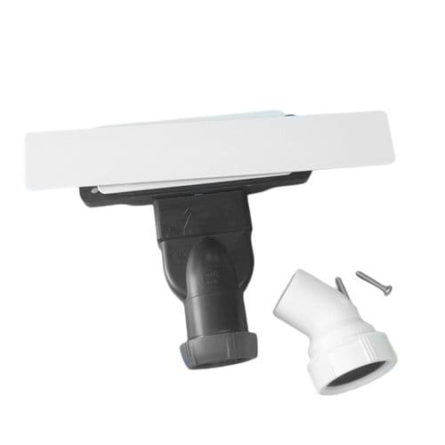 Just Trays EVOLVED Shower Waste, Matt White EWM100