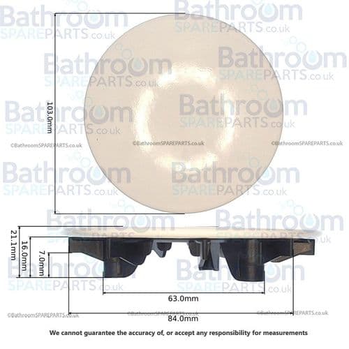 Kaldewei KA 90 Waste Cover Alpine White 687772590001