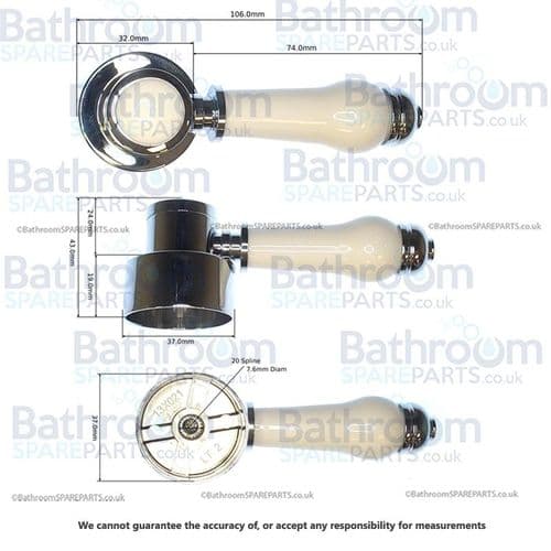 Kartell Viktory Ceramic Lever Handle SPRSHOWER122