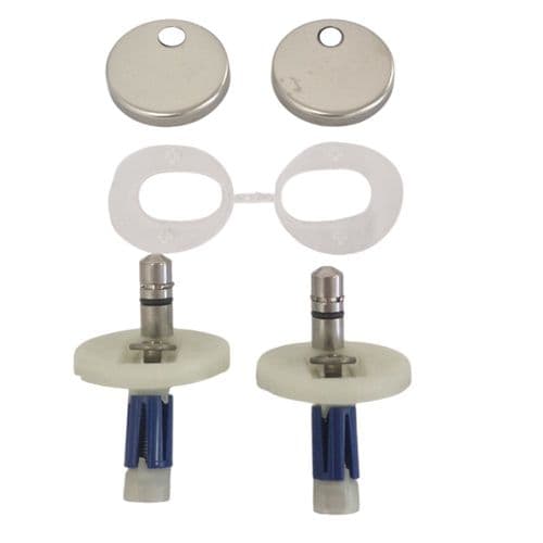 Kerasan FLO Soft Close Hinge Set Stainless Steel R1885F21