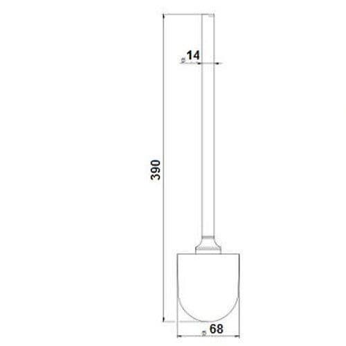 Keuco Amaro Toilet Brush Chrome Plated 01864014000