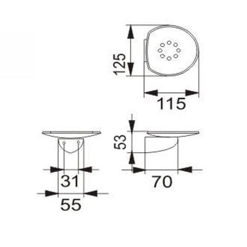 Keuco Arriba Plastic Soap Dish 01756000100