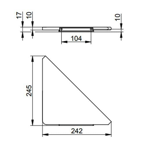 Keuco Edition 400 Shower Corner Shelf 11557170000