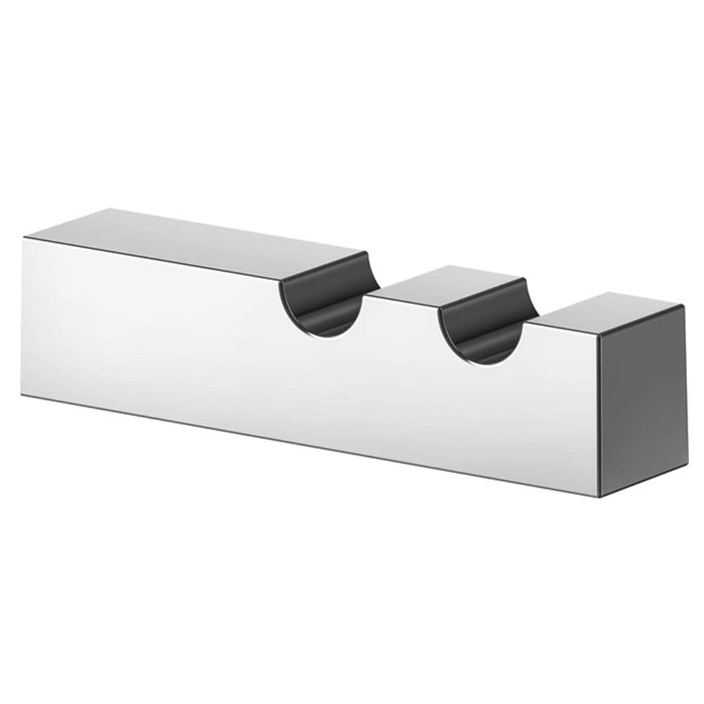 Inda A1010ACR03 GEALUNA Portabicchiere A Parete Con Bicchiere In Vetro Extrachiaro Trasparente Finitura Cromo