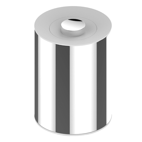 Keuco Generic Aluminium White Waste Bin 04989170051