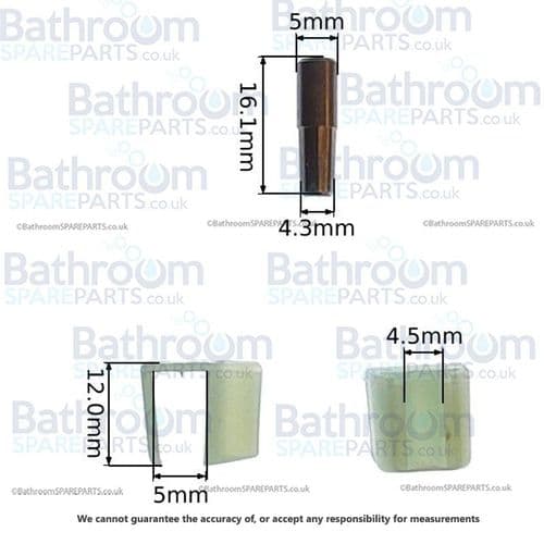 Keuco Miami Shelf Supports 12 pcs 404975