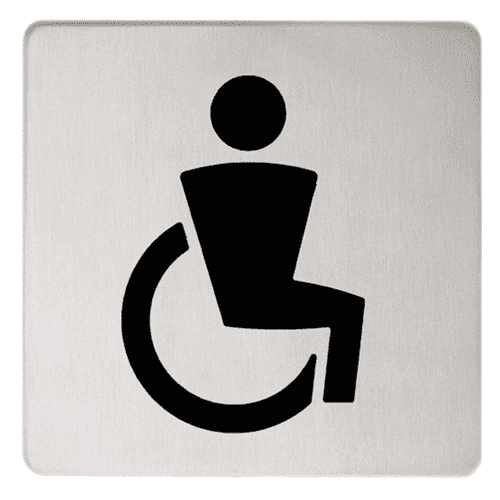 Keuco Plan Disabled Doorplate Aluminium Silver 14968170000