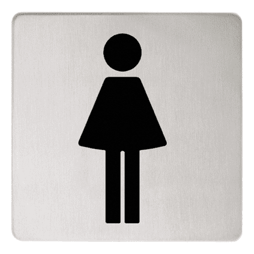 Keuco Plan Female Doorplate Aluminium Silver 14966170000