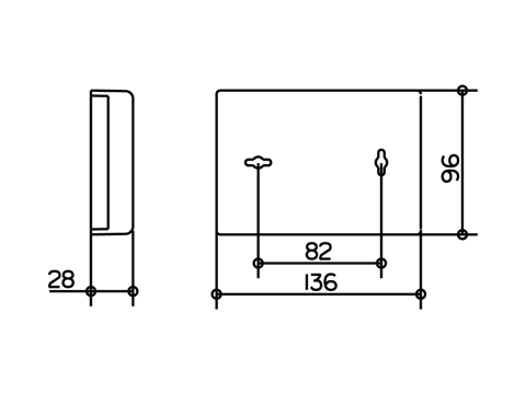 Keuco Plan Hygiene Bag Dispenser - 04976010000