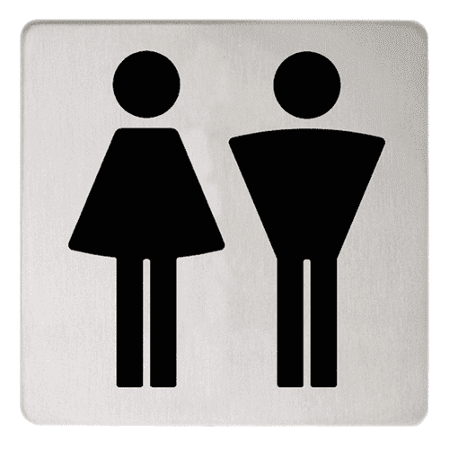 Keuco Plan Ladies/Gents Doorplate Chrome 14971010000