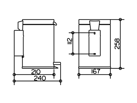 Keuco Plan Sanitary Waste Bin Chrome 14977010000