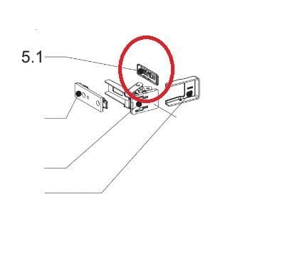 Keuco Royal 10 Hinge Cover In Carcass 309548