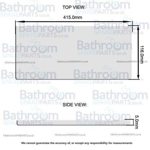 Keuco Royal Replacement Glass Shelf 307321