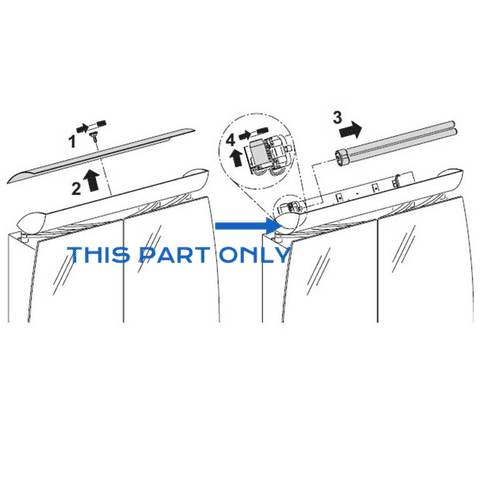 Keuco Royal SX Light Cover 544 x 156 x 2 mm 307340