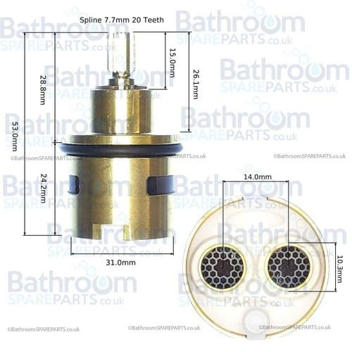 Keuco Stop Valve and Diverter 50100000277