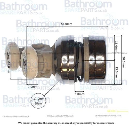 Kohler Chrome Replacement Roller 208499