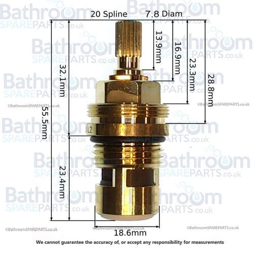 Kohler Quarter Turn Ceramic Valve Anti-Clockwise Close 837206