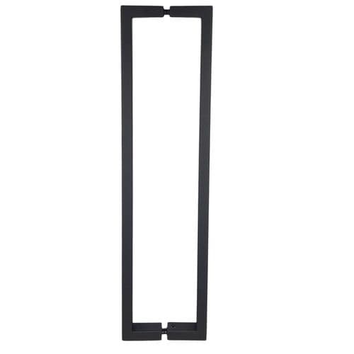 Lakes Wave Matt Black Door Handle 19S-005B
