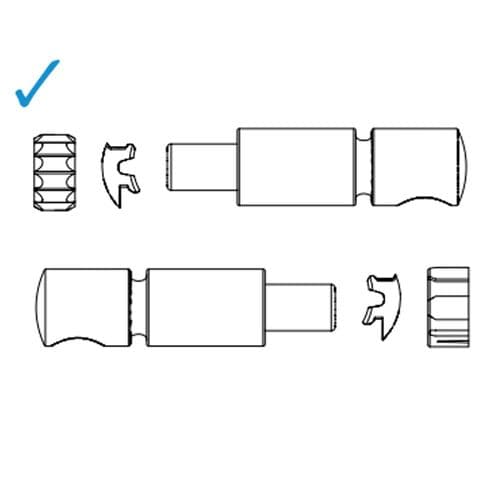 Laufen Lua Toilet Seat Soft Close Damper Set H8975460000001 - 8.9754.6